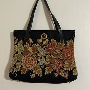 Vintage MM Morris Moskowitz Garland Tapestry Purse
